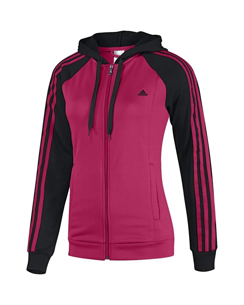 Adidas Womens Pink Black Young Knit Tracksuit Set Size 2XS UK 0-2 Long ...