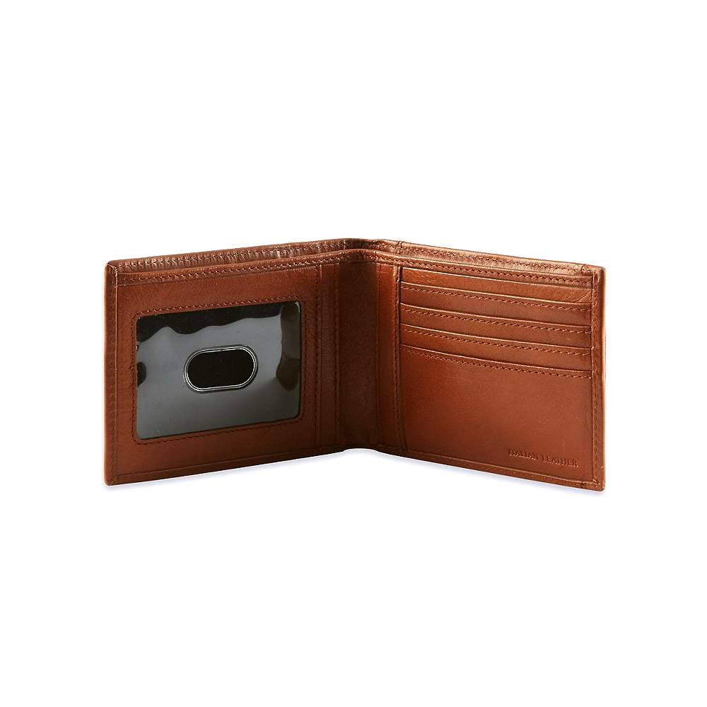 M&S Mens Tan Brown Leather Bifold ID Wallet with Cardsafe [T09/7048M ...