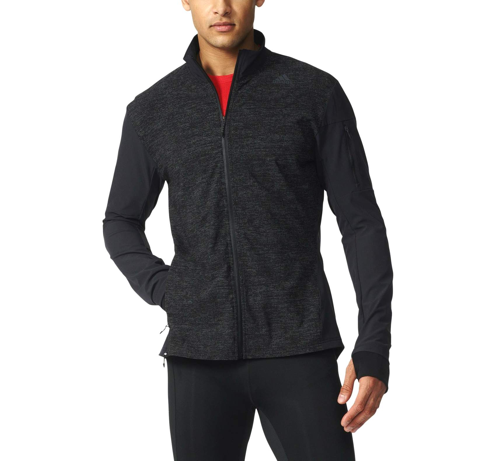 Adidas Supernova Mens Running Storm Jacket - Black | Sportitude Running