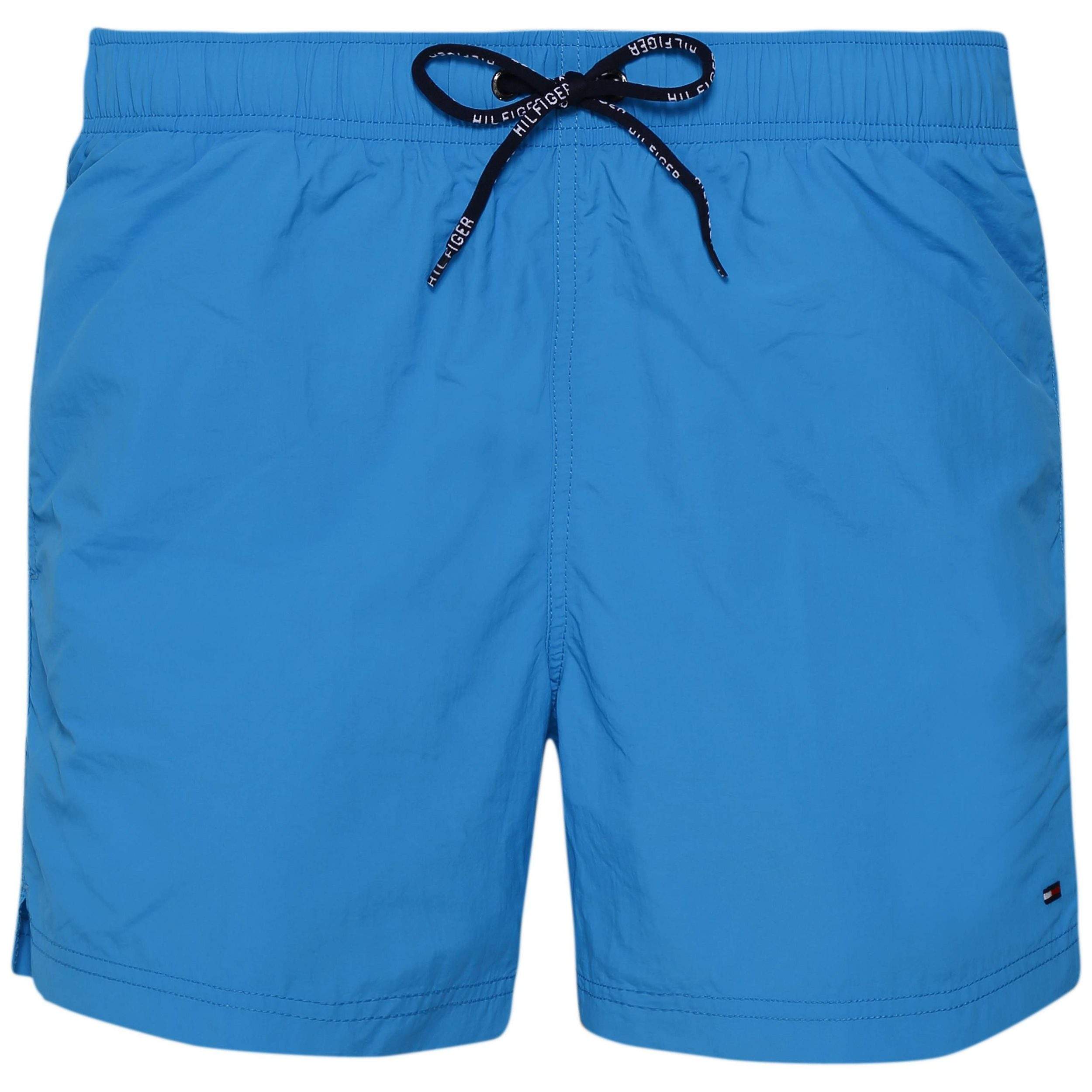 Tommy Hilfiger Mens Vivid Blue Solid Swim Trunks Shorts | eBay