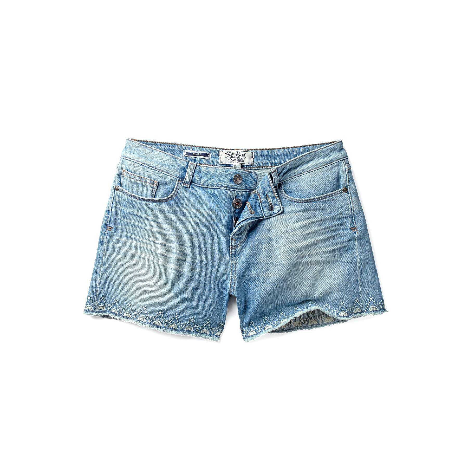 fat face denim shorts