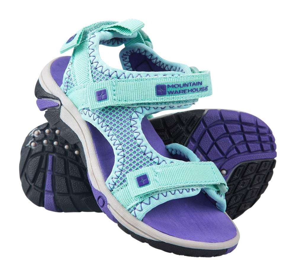 purple beach shoes