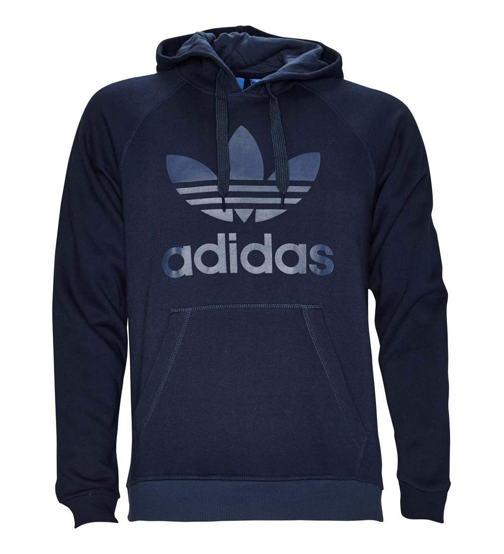 Adidas Mens Navy Blue Originals Trefoil Hoody Hoodie Size M | eBay