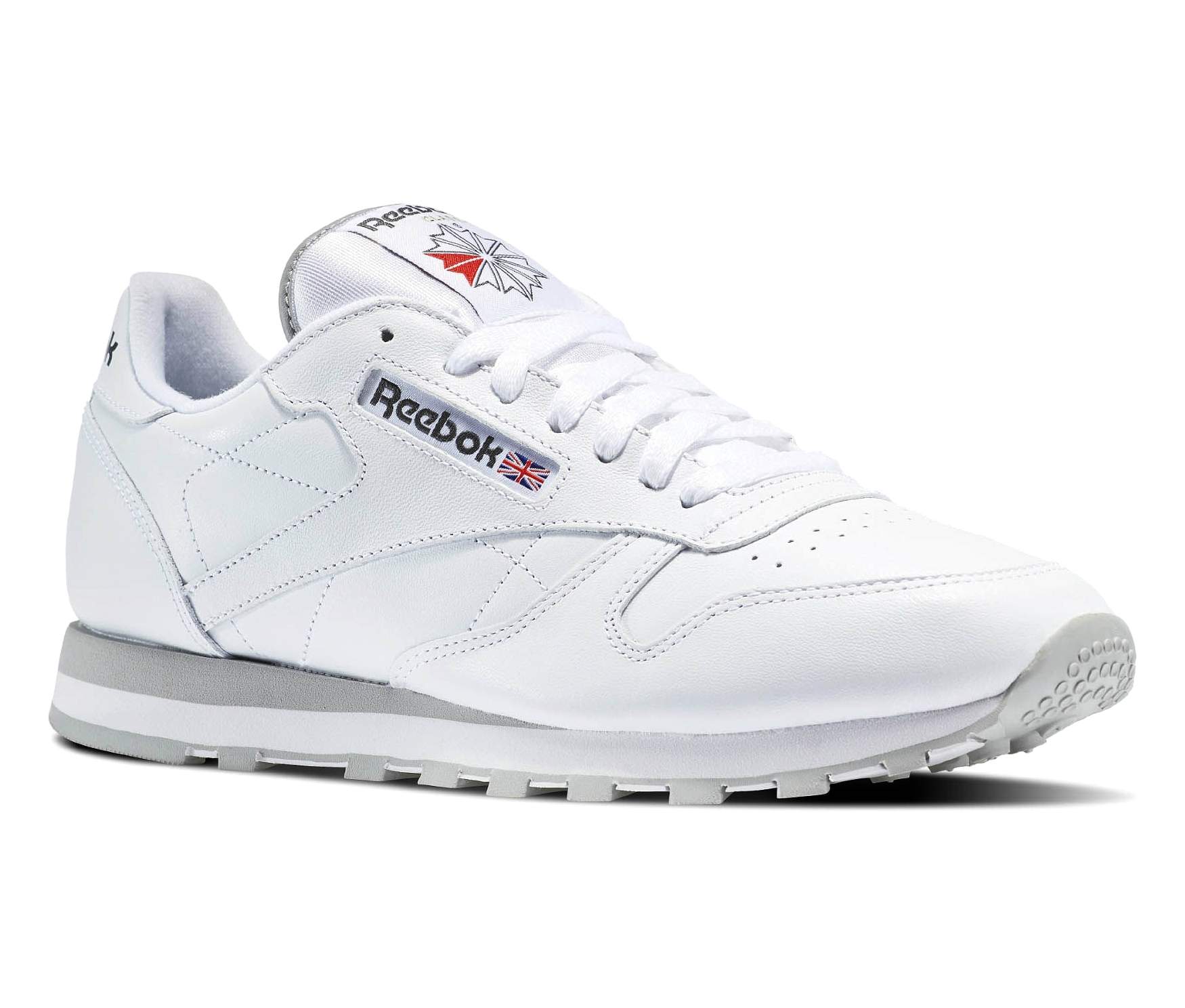 mens white reebok trainers