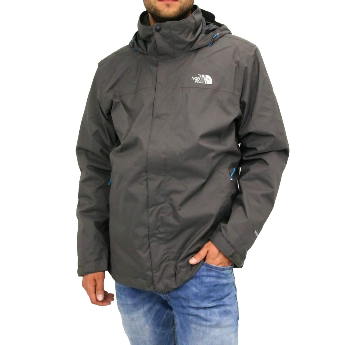 The North Face Mens Black Ink Green Evolve II TriClimate HyVent Jacket