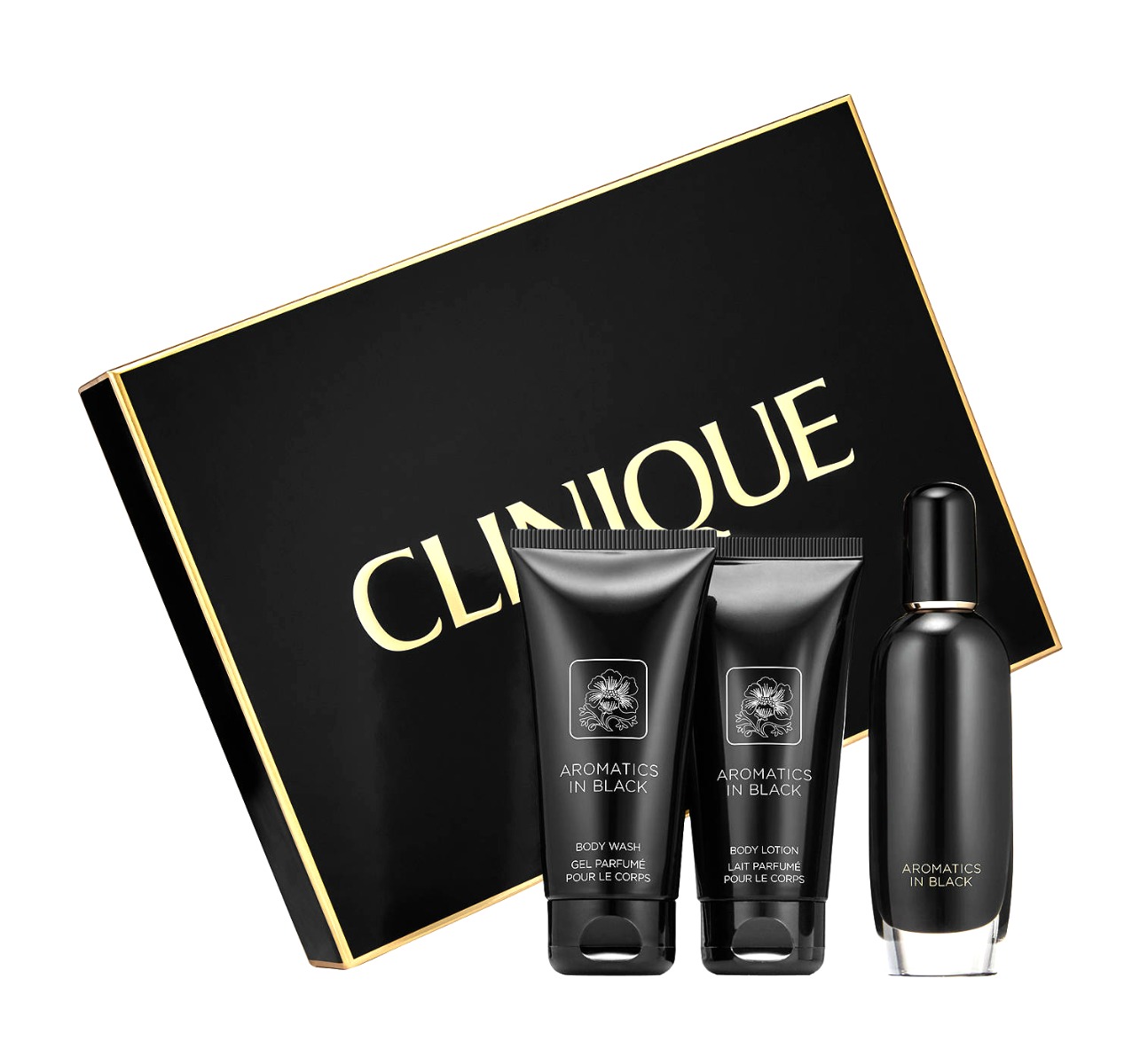 Clinique Body Wash Lotion Eau de Parfum Aromatics in Black Essentials Gift Set 20714950958 eBay