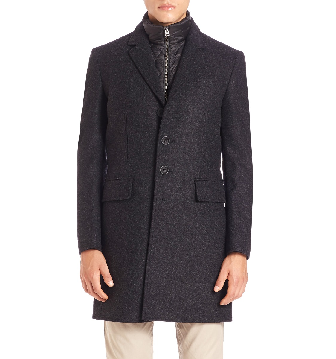 burberry mens wool overcoat