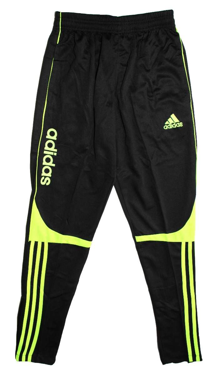 Adidas Niños Negro Verde Fluorescente 