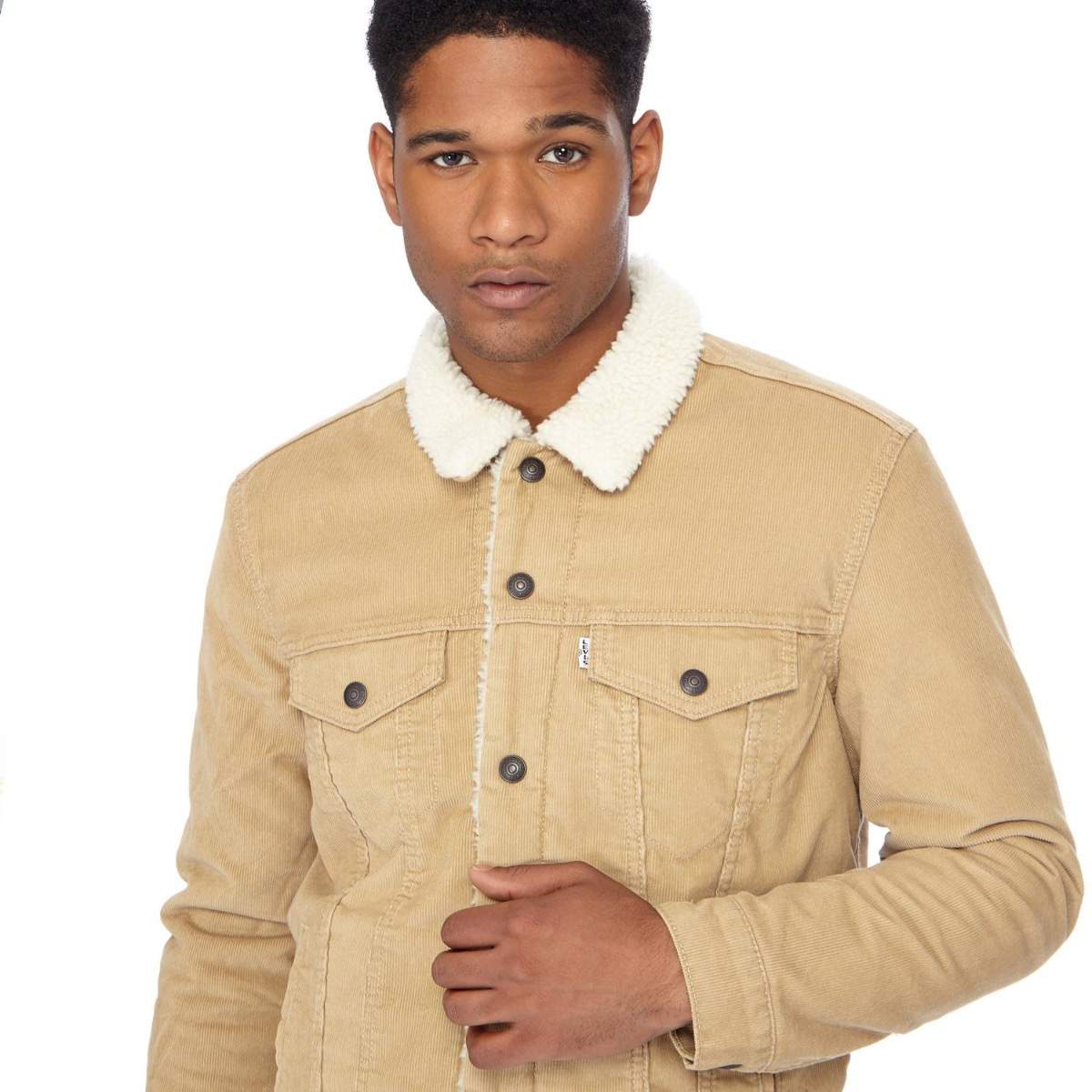 Levis mens corduroy sherpa jacket Clearance