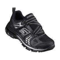 Skechers Boys Black/Silver Nitrate Realm Trainers [95341L] 