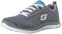 Skechers Girls Grey Flex Appeal Next Generation Trainers [11883] - UK 2 EU 35