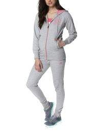 Skechers Womens Grey Marl Zola Zip Hoodie [SK46325WB]