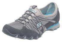 Skechers Girls Charcoal Grey Bikers Hot Ticket Trainers [21159] - UK 2 EU 35