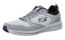 Skechers Mens Light Grey/Black Burst 2.0 Trainers [52612]