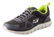 Skechers Mens Charcoal/Lime Track - Bucolo Trainers [52630] - UK 7 EU 41