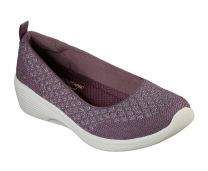 Skechers Womens Purple Arya - Get Real Flats [23750]