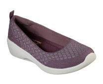 Skechers Womens Purple Arya - Get Real Flats [23750]